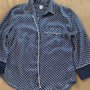 GAP Navy Geometric Print Shirt